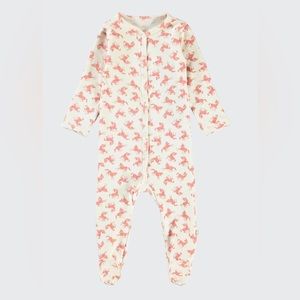 Molo baby girl footie size 74, 9-12 months